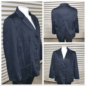 Alfred Dunner Jean blazer with stitch detail